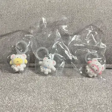 산리오 메지루시 액세서리 포근포근 스노우 3개 세트