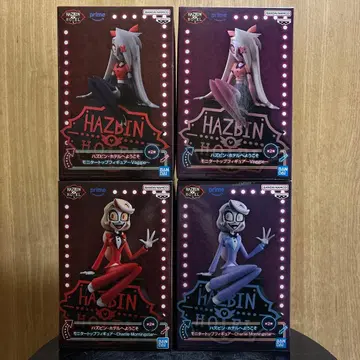 해즈빈 호텔에 오신 것을 환영합니다 모니터 탑 피규어 4개