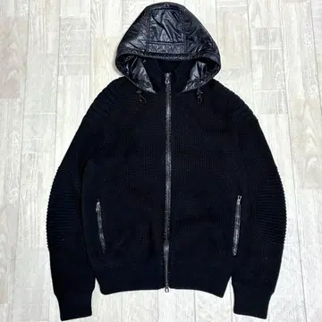 RLX 랄프 로렌 다운 자켓 니트 하이브리드 블랙 M