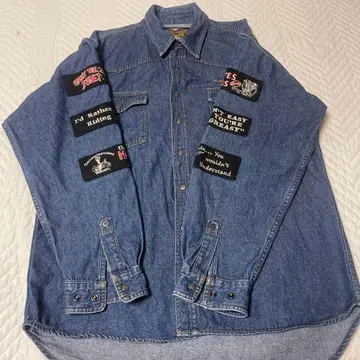 할리데이비슨 데님 셔츠 L