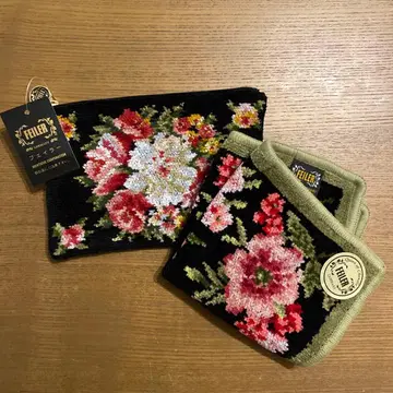 FEILER 꽃무늬 손수건 파우치 세트