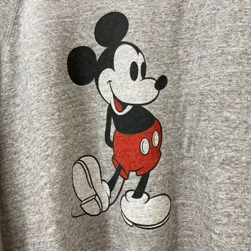 [ UNIQLO ] 유니클로 맨투맨 그레이 미키마우스 빅 프린트