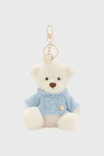 THE TOE Fleisch Bear Keychain white