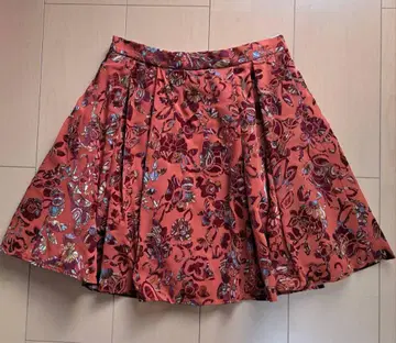 컨디션 최상 Lily Brown 플로키 프린트 치마바지 오렌지