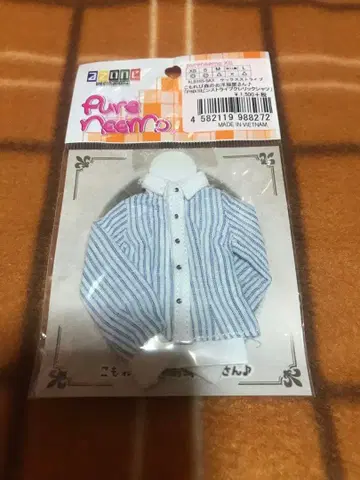 아존 코모레비모리 옷가게 핀스트라이프 클레릭 셔츠