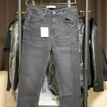 테이퍼드 핏 데미지 데님 asos azul h&m