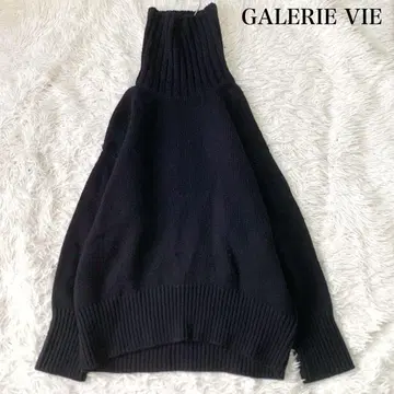 GALERIE VIE 파인 울 터틀넥 니트 스웨터 M