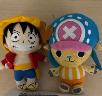 [레어] 루피 & 초파 명대사 보이스 봉제 인형, 원피스 일괄 세트