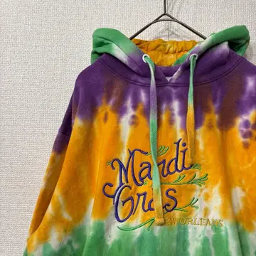 미국 빈티지 의류 후드티 타이다이 자수 M 3446