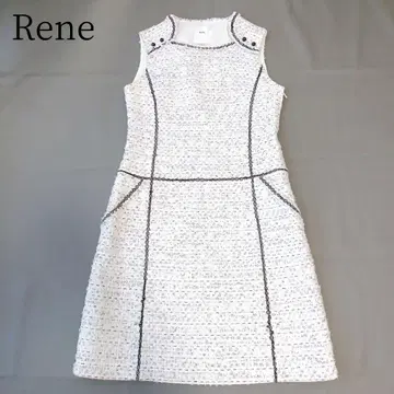 [ Rene ] 원피스 TISSUE사 일본제 트위드 슬리브리스