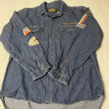 Harley-Davidson 데님 셔츠 긴팔