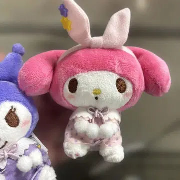 2점 마이멜로디 쿠로미 봉제 인형 세트 10cm