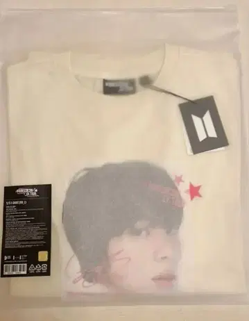 공식 RUNSEOKJIN EP.TOUR BTS 진 얼굴 셔츠 새상품 L