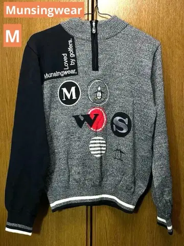 먼싱웨어 펭귄 패턴 Munsingwear 하프 집업