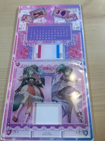 하츠네 미쿠 x 오샤레마녀 러브 and 베리 A상 아크릴 만년 달력