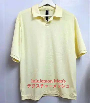 룰루레몬 Lululemon 남성용 텍스처 메쉬 반팔 피케 셔츠 M