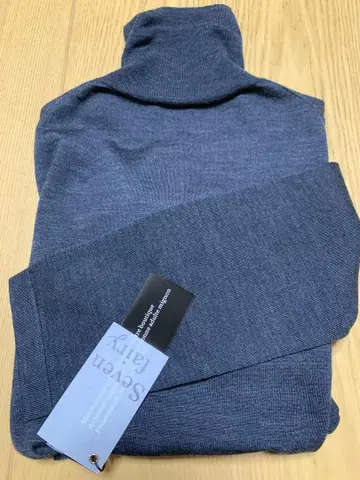 세븐 페어리 부드러운 호주 울 터틀넥 니트 다크 그레이