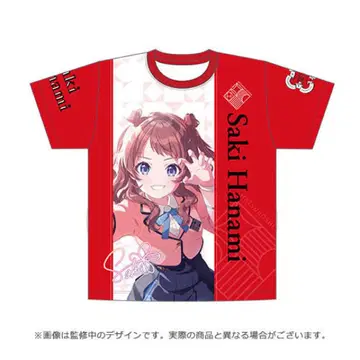 학원 아이돌 마스터 공식 풀 그래픽 T셔츠 L 사이즈 하나미 사키