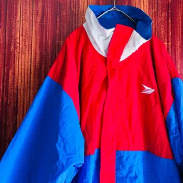 캐나다제 XL 사이즈 90s Y2K 나일론 자켓 트리코롤 자수