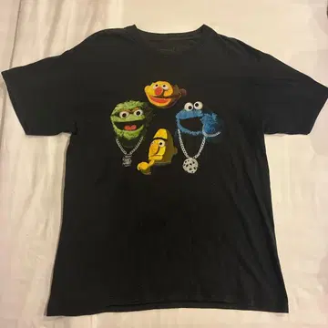 세서미 스트릿 SESAME STREET NEFF 티셔츠 L 사이즈 블랙