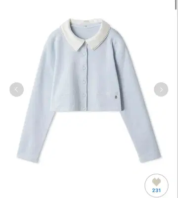 [ FRAY I.D ] 펄 트리밍 컬러 어태치드 가디건