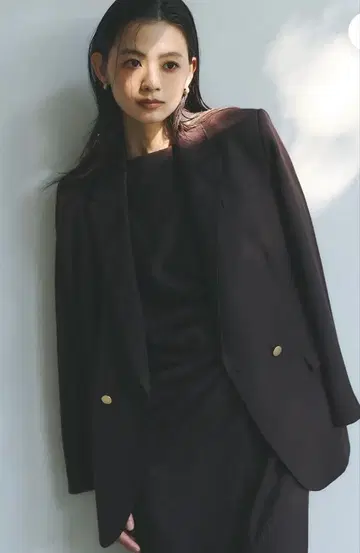 anuans 베이직 더블 자켓 BROWN 2 사이즈