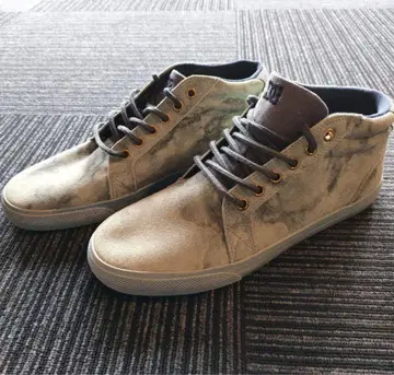 DC 하이컷 스니커즈 그레이/베이지