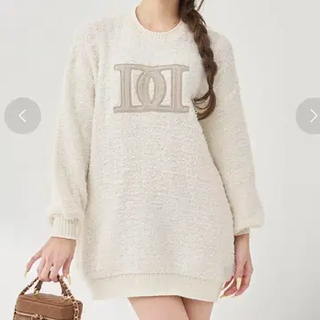 DD 로고 트위드 니트 풀오버 다리치 Darich 원피스