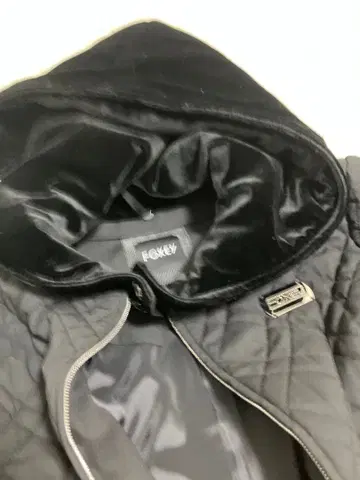 폭시 따뜻한 퀼팅&벨로아 후드 코트 42