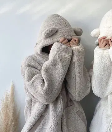 보아 후디 블루종 / 보아 후디 곰돌이 귀 블루종