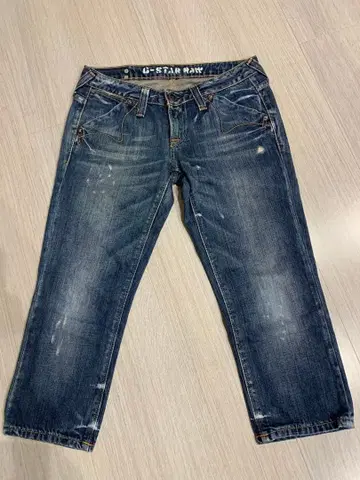 G-Star raw 3301 다크 블루 데미지 데님 사이즈 27