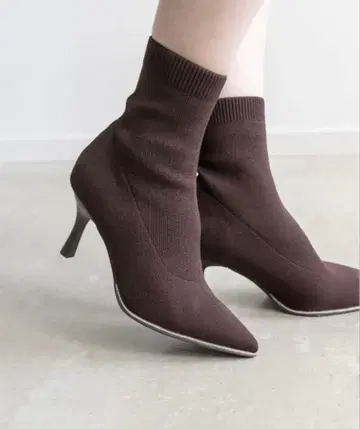 RANDA 글리터 라인 니트 삭스 부츠