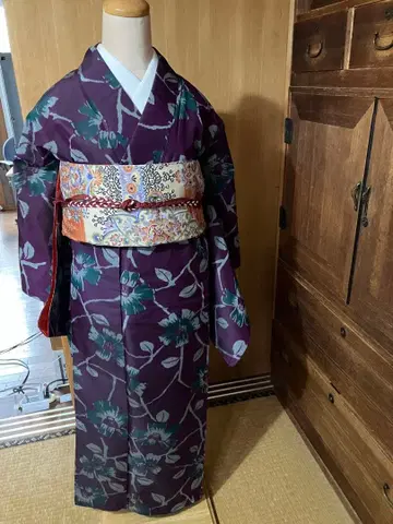 앤티크 명선 기모노 새상품급