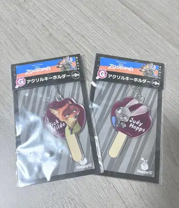 주토피아 제일복권 키링 세트