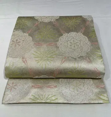 [ 오키모노 애호가용 ] 혼다야 겐베 순수 실크 몰 직조 후쿠로 오비