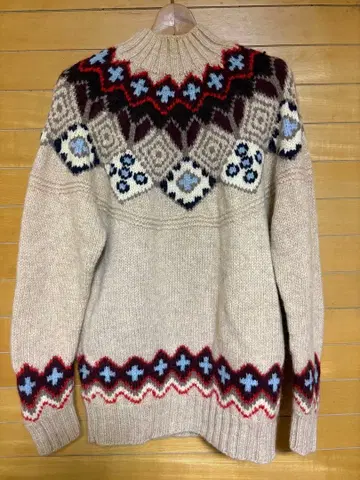 Paul Smith JEANS 울 노르딕 스웨터 L