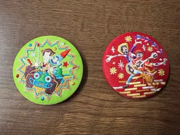 디즈니 자수 캔뱃지 2개 세트