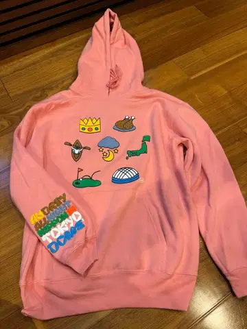 오드리 도쿄돔 ANN 후드티 핑크