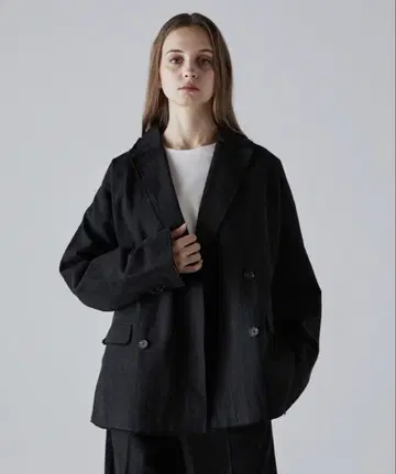 [ CLEL ] 소프트 울 시미러 개버딘 테일러드 자켓