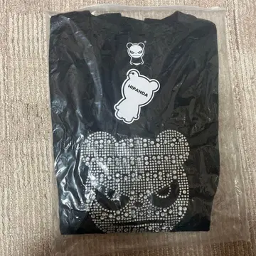 HIPANDA 블랙 T셔츠