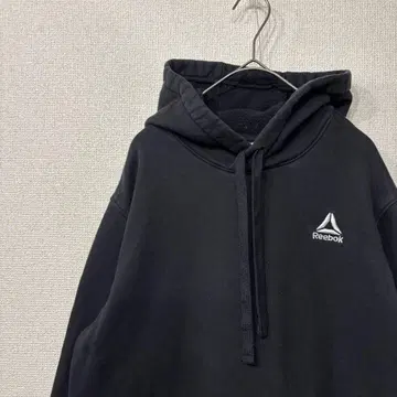 리복 후드티 로고 블랙 미국 빈티지 의류 M 3432