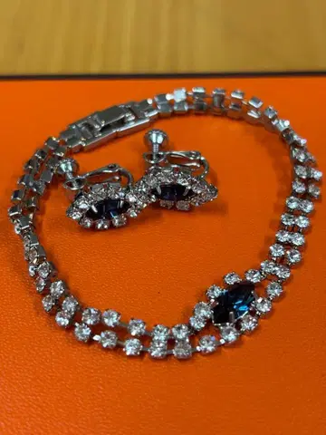 사파이어 팔찌 & 귀찌