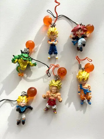 드래곤볼 피규어, 스트랩 6체 세트 덤 포함