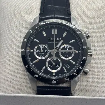 새상품급 SEIKO 크로노그래프 SBTR021 블랙 셀렉션 쿼츠