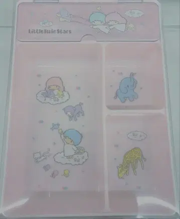 산리오 리틀트윈스타 키키라라 주변 잡화 뚜껑 포함 트레이