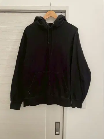 SANTASTIC! 블랙 후드 부착 후드티 XL