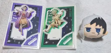 Dr.STONE 닥스토 다이소 아크릴 스탠드 페이스 봉제 인형