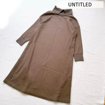 언타이틀 터틀넥 울 원피스 긴팔