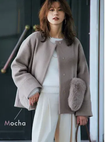 저스길리티 포켓 퍼 미디 코트