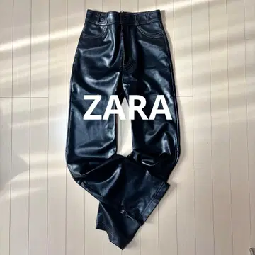 ZARA 합성 피혁 슬림 핏 팬츠 XS